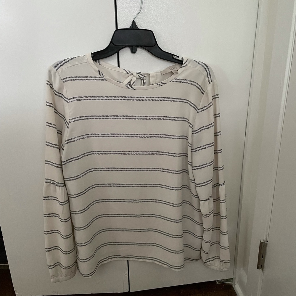 Loft striped blouse